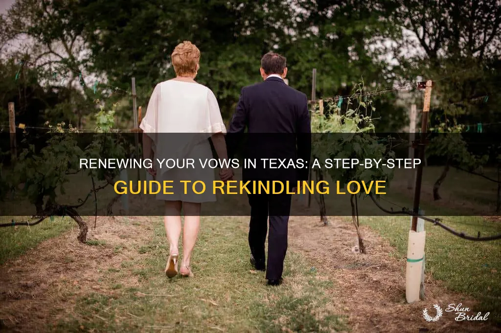 how to renew your vows in texas
