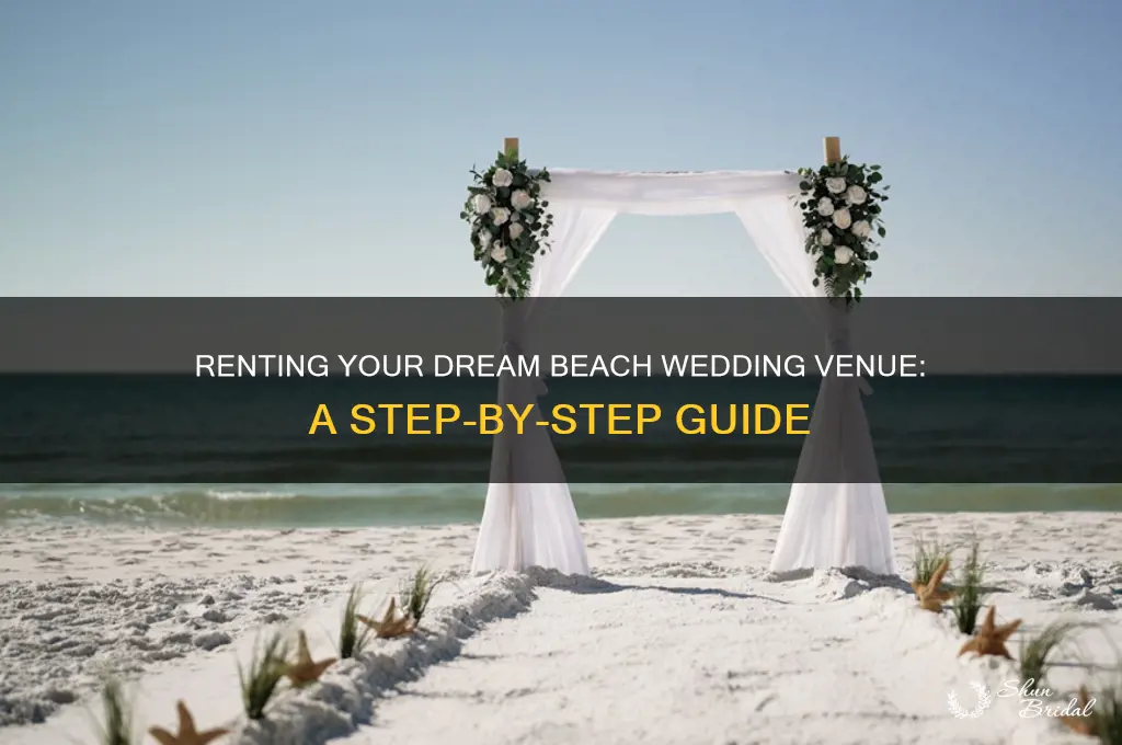 how to rent a beach for a wedding