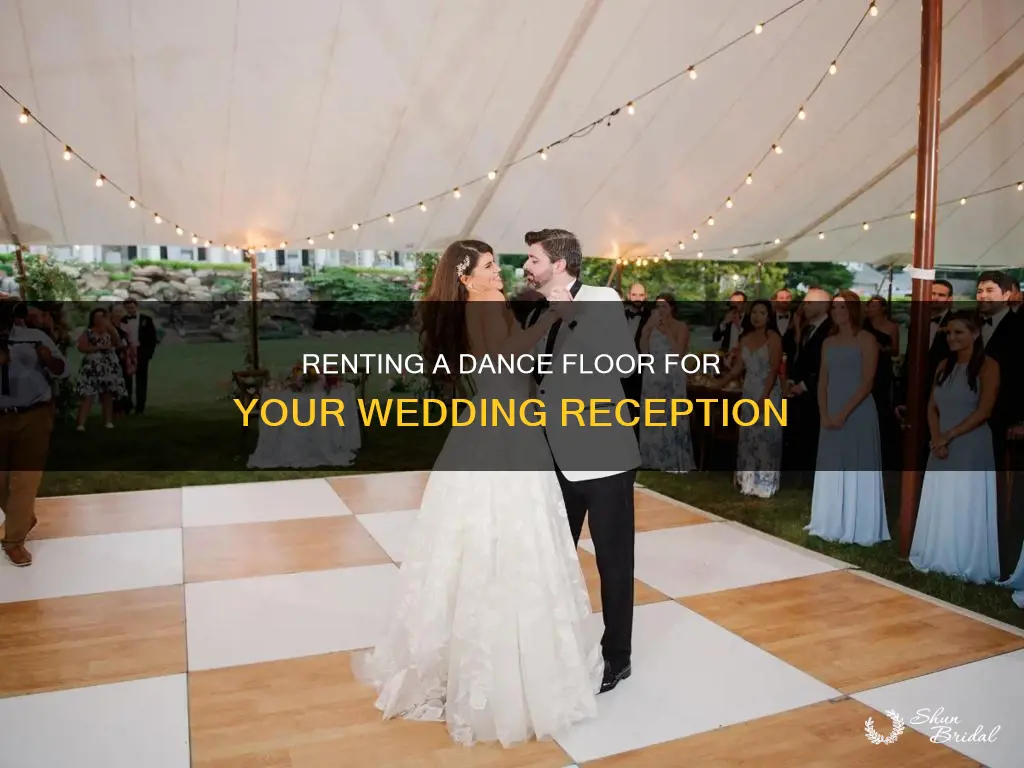 how to rent a dance floor for wedding reception
