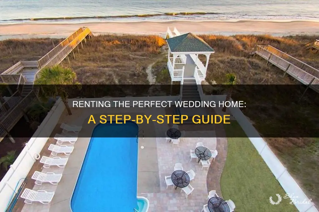 how to rent a home for a wedding