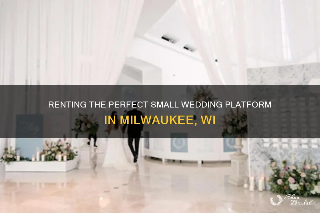 how to rent a small platform for wedding milwaukee wi