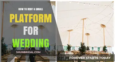 Renting the Perfect Small Wedding Platform: A Step-by-Step Guide