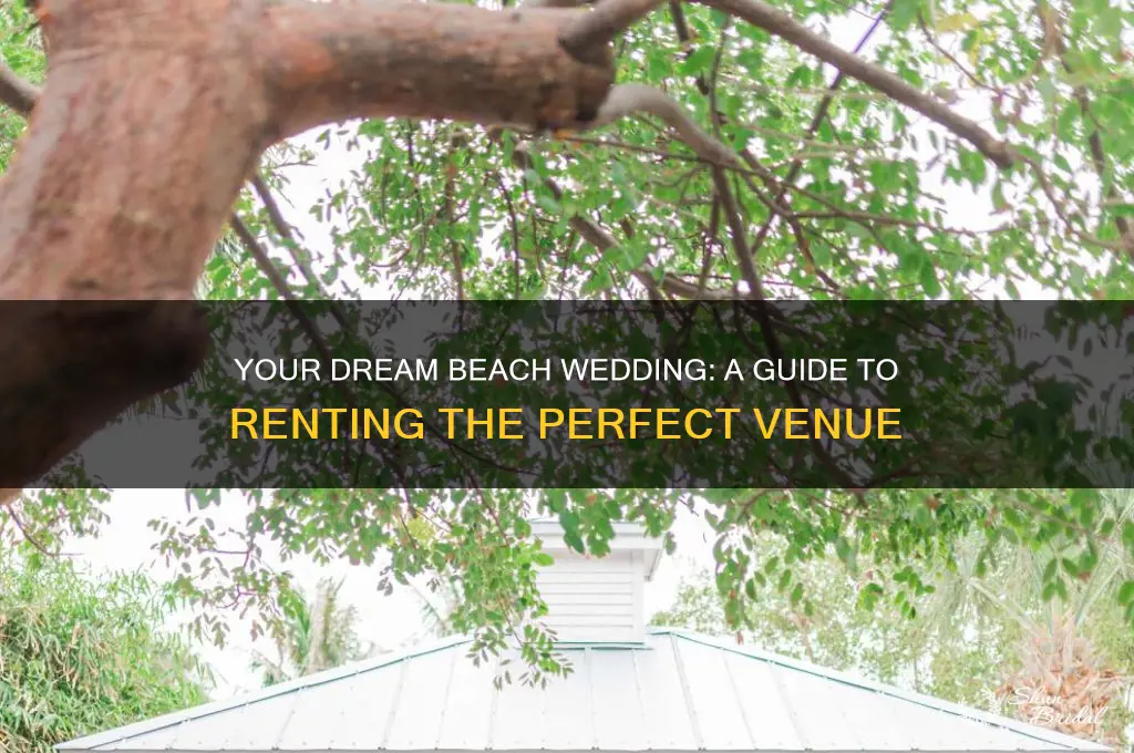 how to rent a space for beach wedding