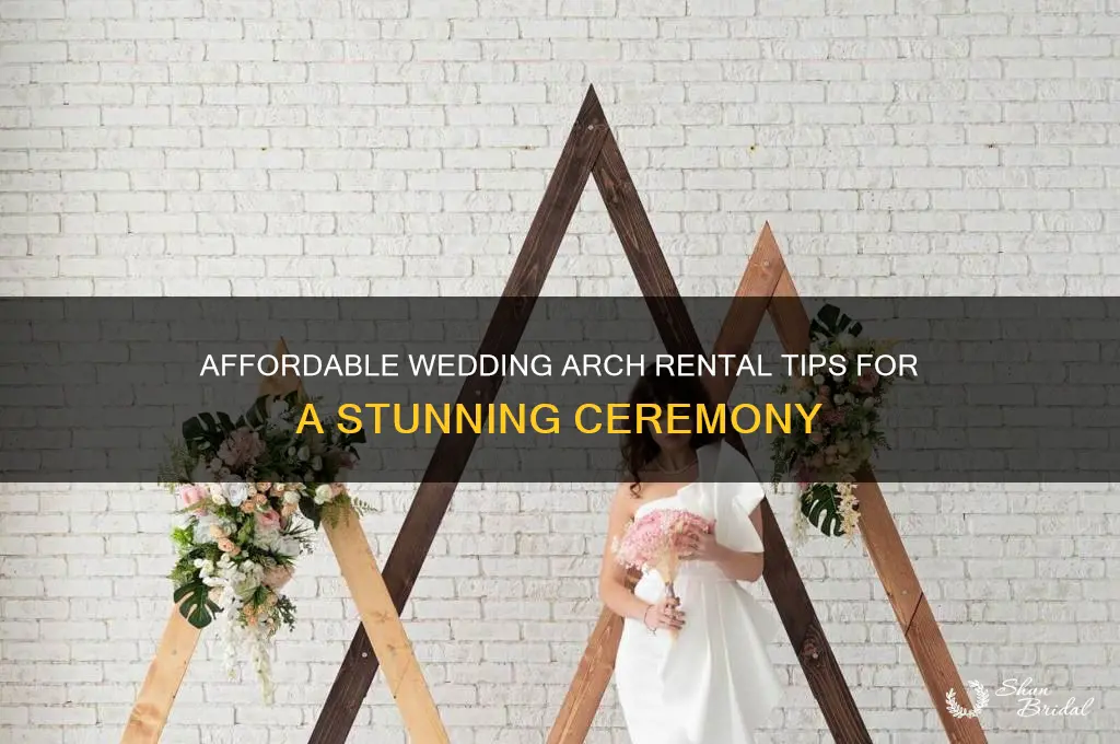how to rent a wedding arch cheap