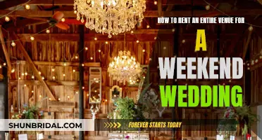 Renting a Wedding Venue: The Complete Weekend Guide