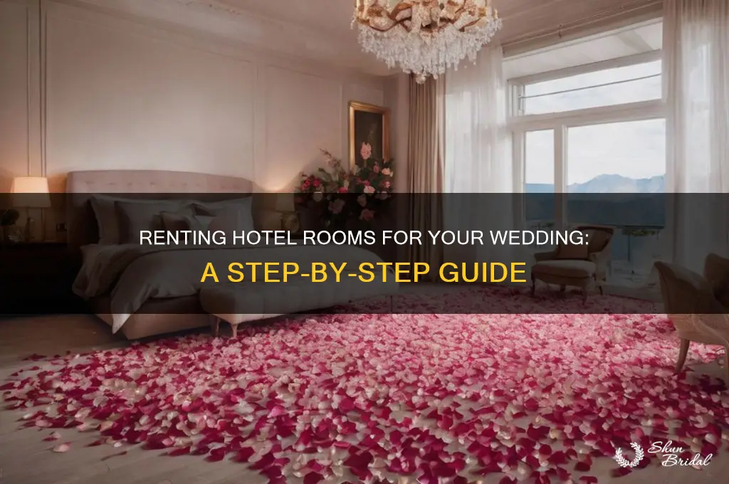 how to rent hotel rooms for a wedding