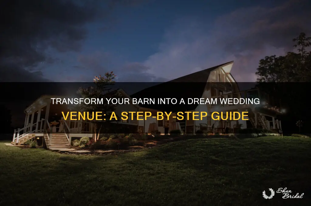 how to rent out your barn for weddings