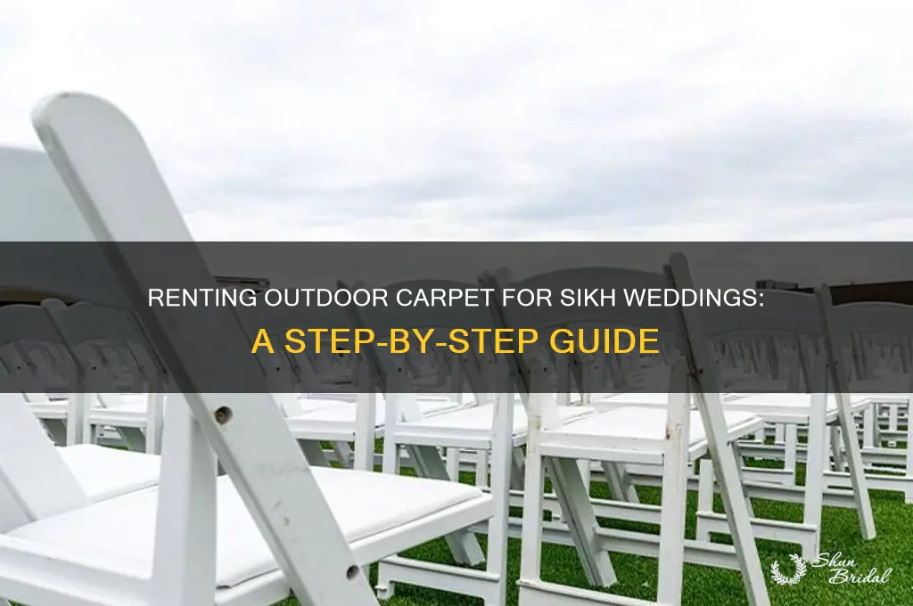 how to rent outdoor carpet for sikh wedding