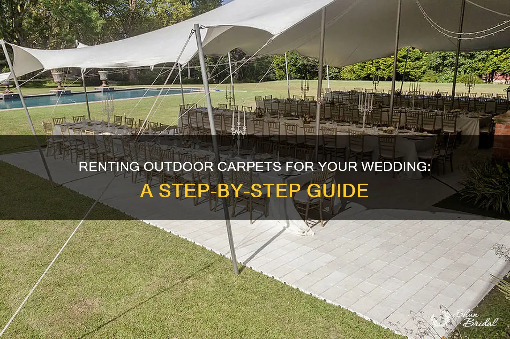 how to rent outdoor carpets for wedding