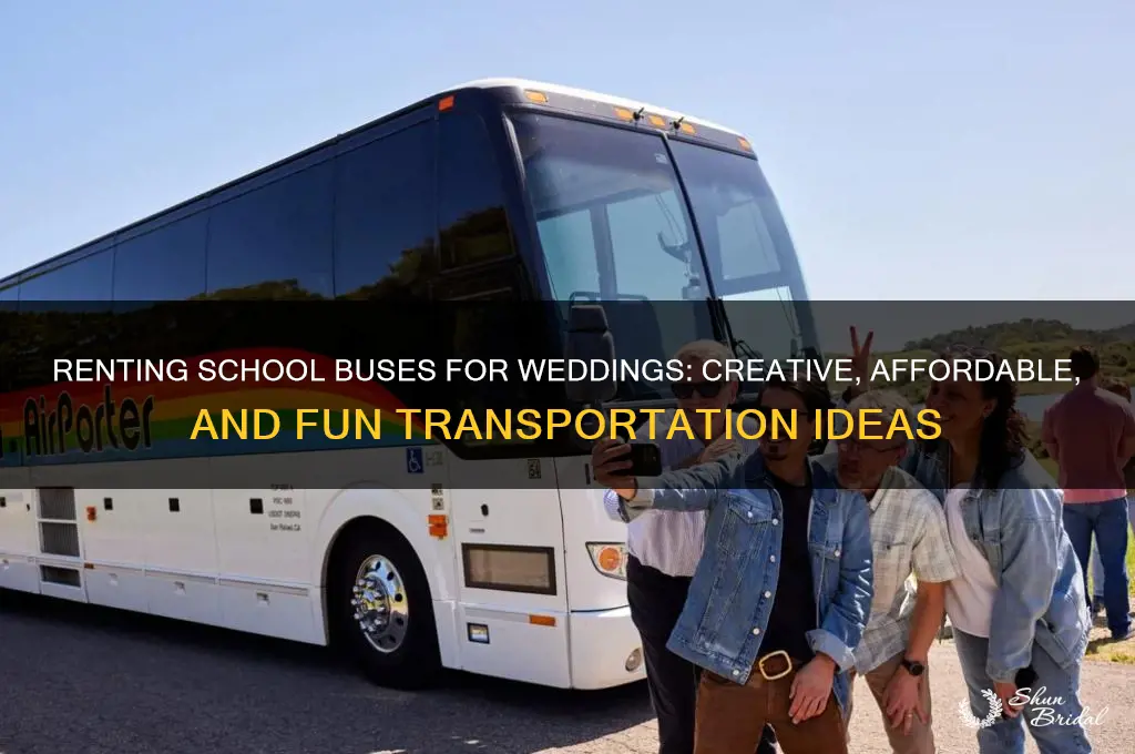 how to rent school buses for wedding