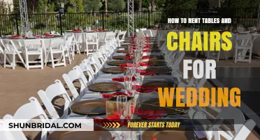 Renting Tables and Chairs for Your Wedding: A Complete Guide