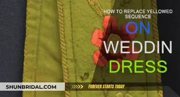 Restoring Your Wedding Dress: Replacing Yellowed Sequins