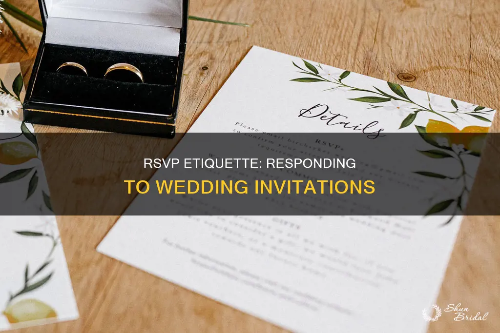 how to reply rsvp wedding invitation