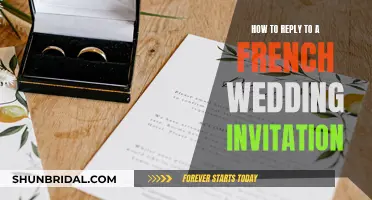 Responding to a French Wedding Invitation: What to Write