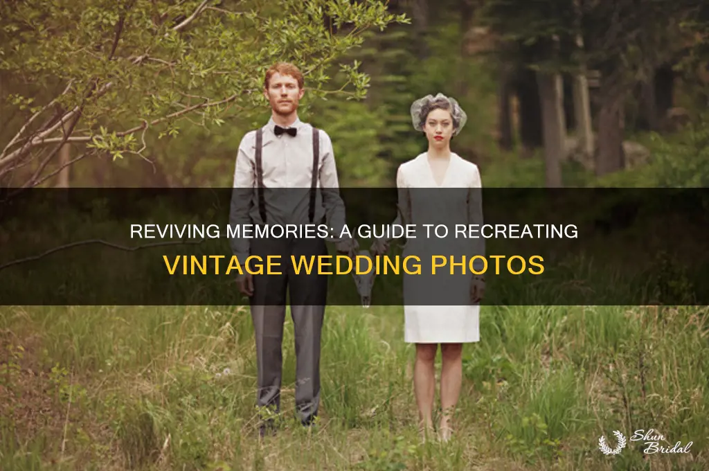 how to reproduce an old wedding picture