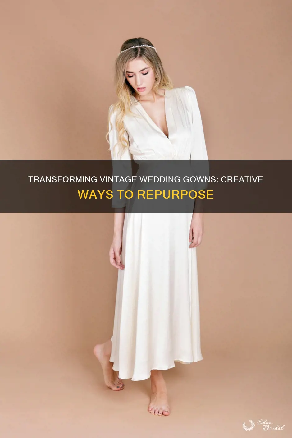 how to repurpose a vintage wedding dress