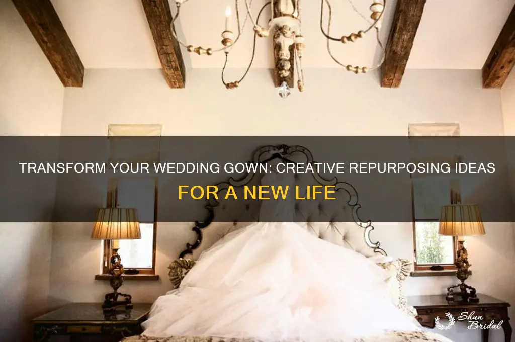 how to repurpose a wedding gown