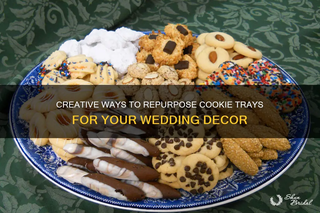 how to repurpose cookies tray for a wedding