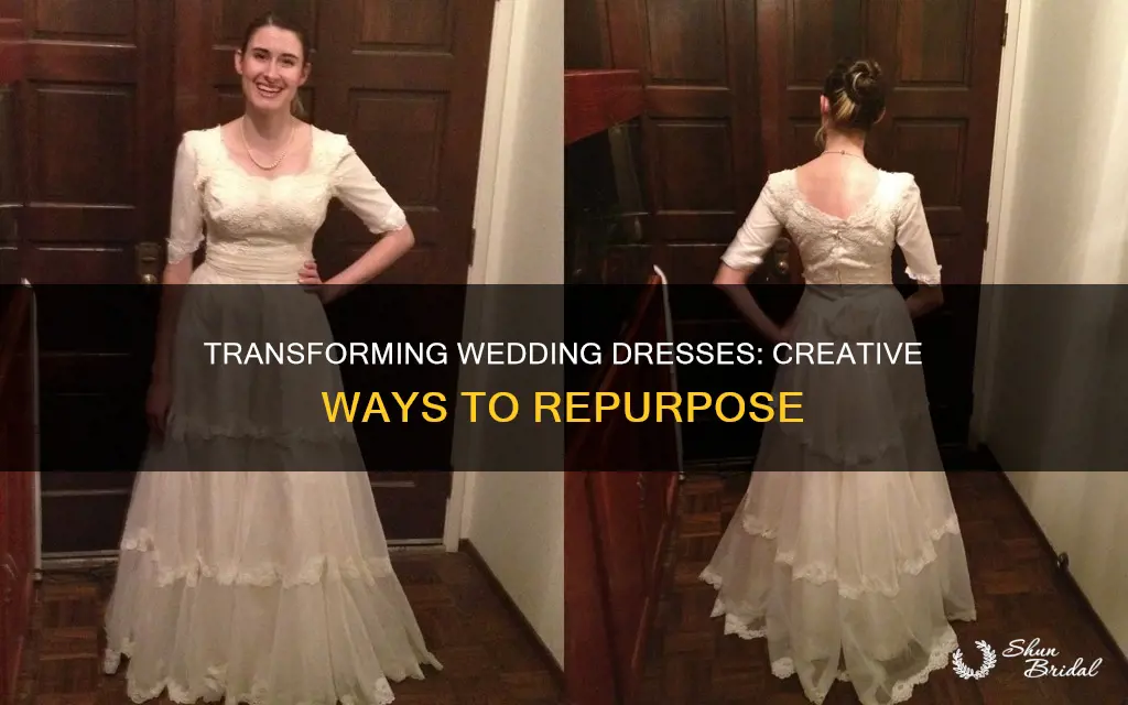 how to repurpose wedding dress