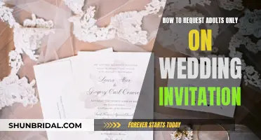 Make Your Wedding Adults-Only: Invitation Wording Ideas