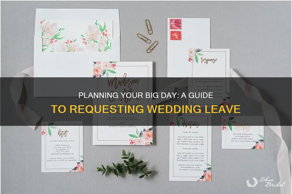 how to request leave for wedding
