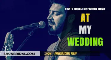 How to Request Your Favorite Singer to Perform at Your Wedding