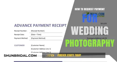 Requesting Payment for Wedding Photography: Tips and Tricks