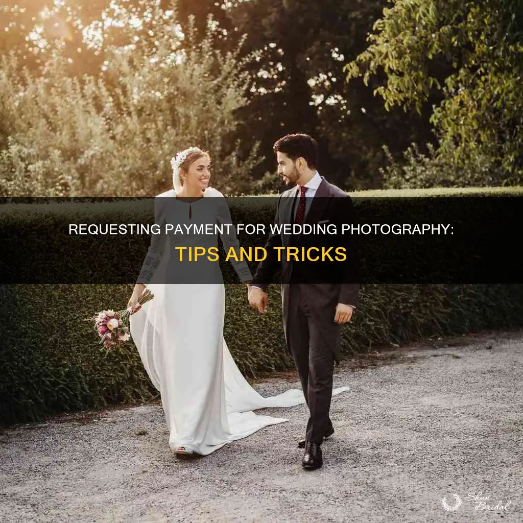 how to request payment for wedding photography