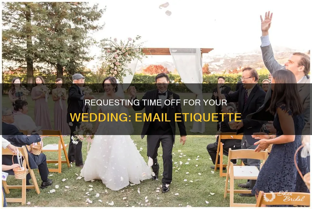 how to request time off for wedding email