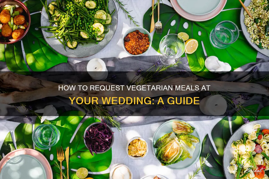 how to request vegeterian at a wedding