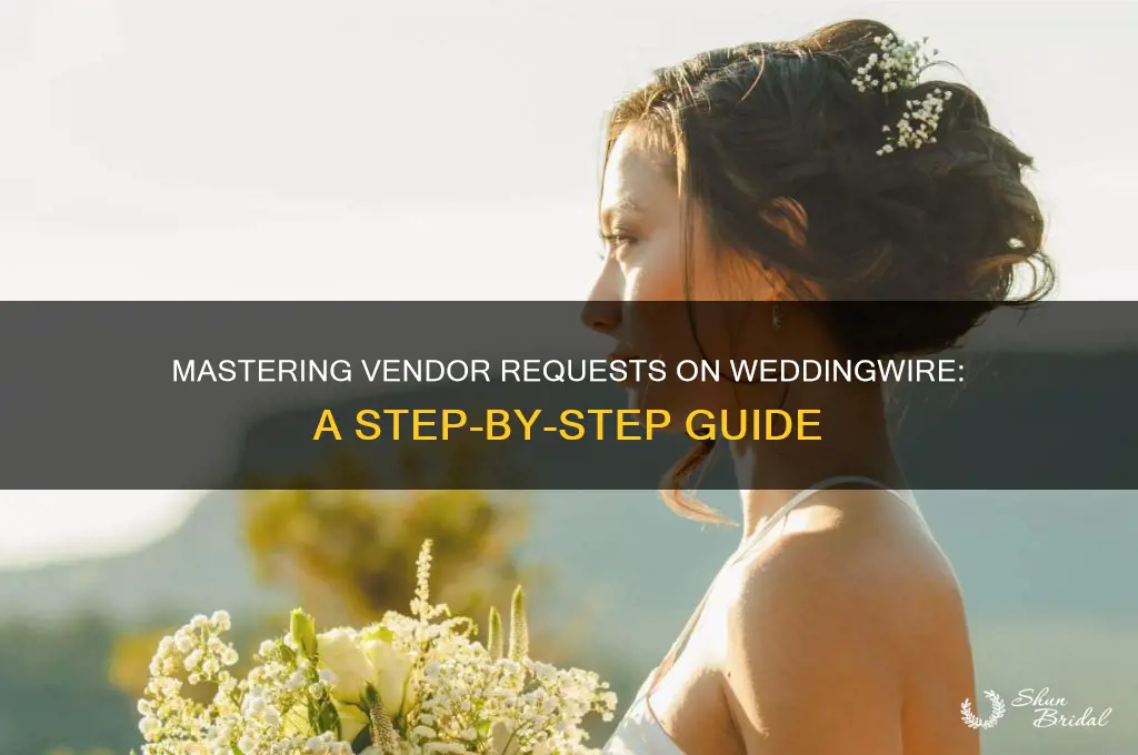 how to request vendors on wedding wire