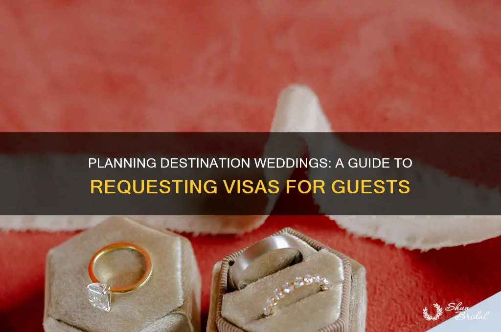 how to request visas for weddings