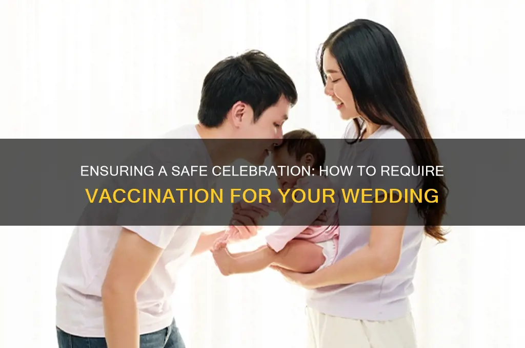 how to require vaccination for wedding