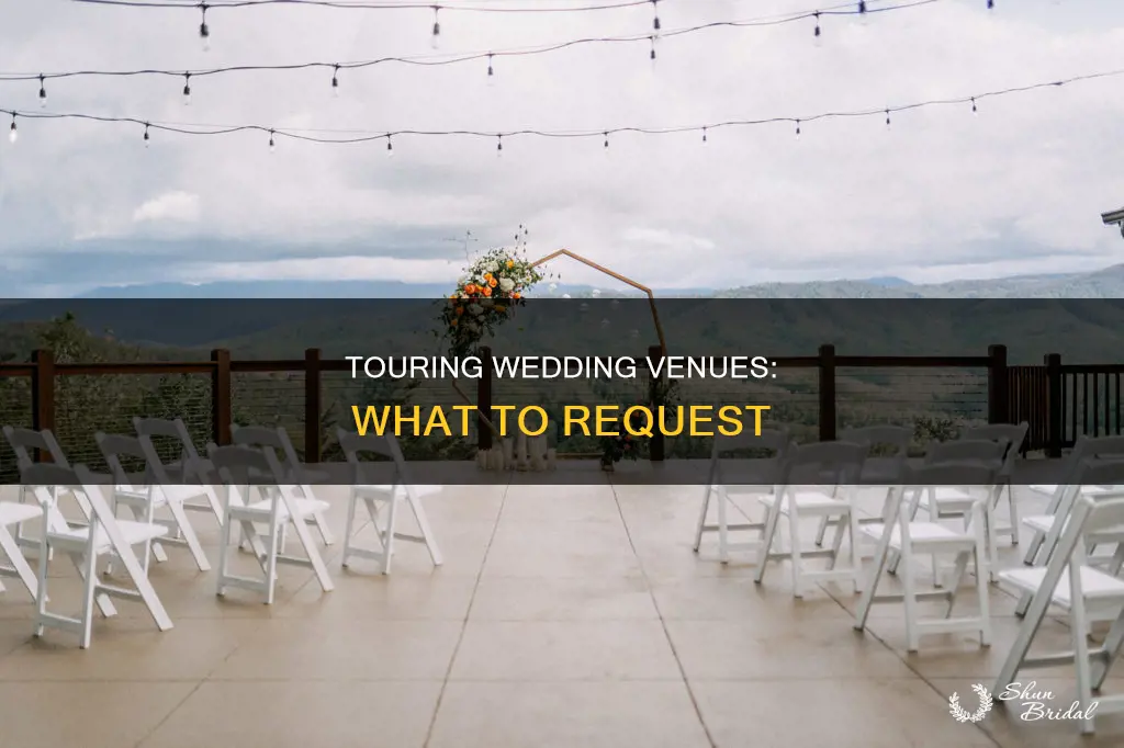 how to requt to tour a wedding venue