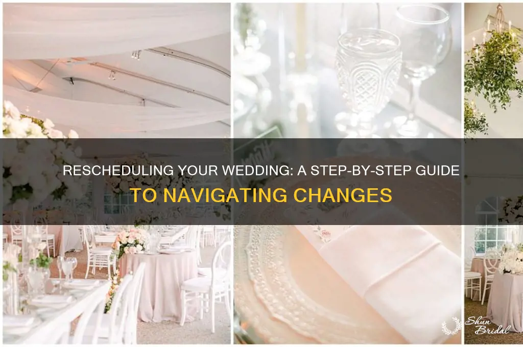 how to reschedule a wedding