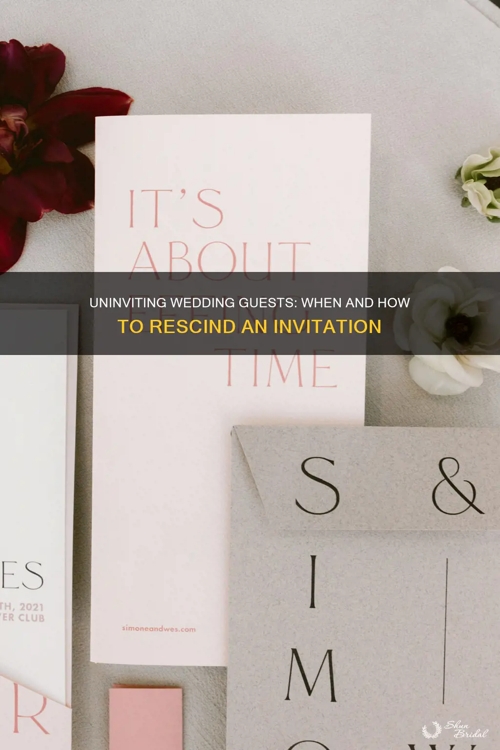 how to rescind a wedding invitation