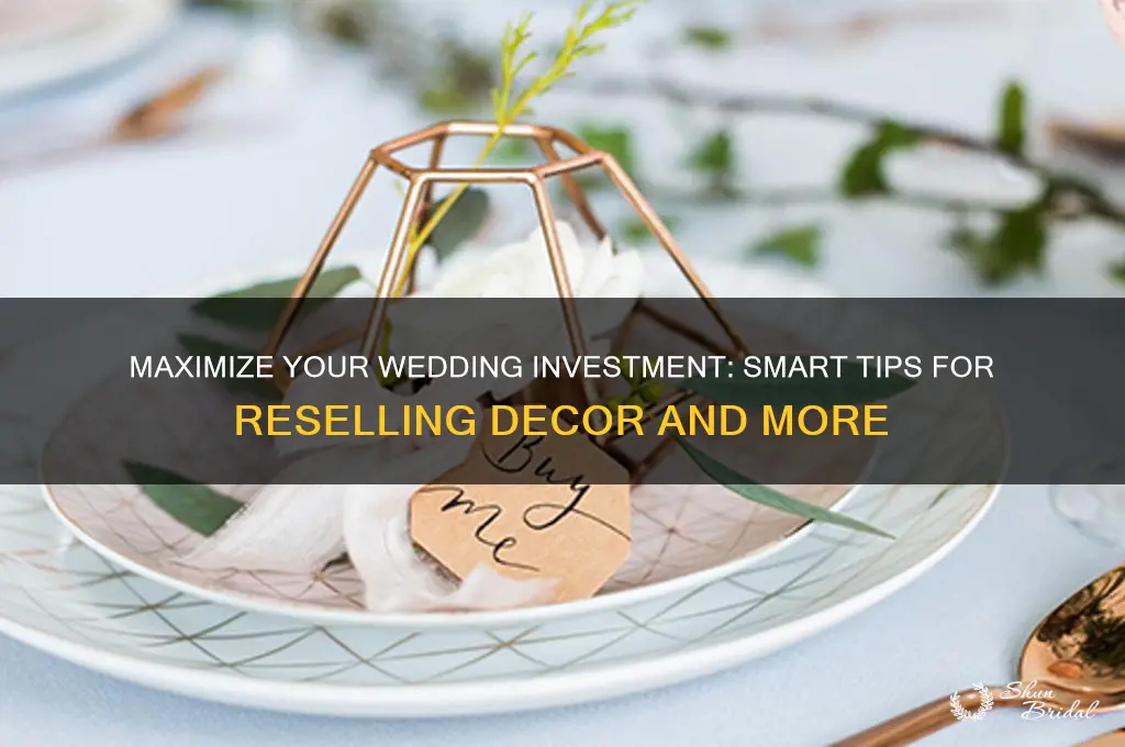 how to resell wedding stuff