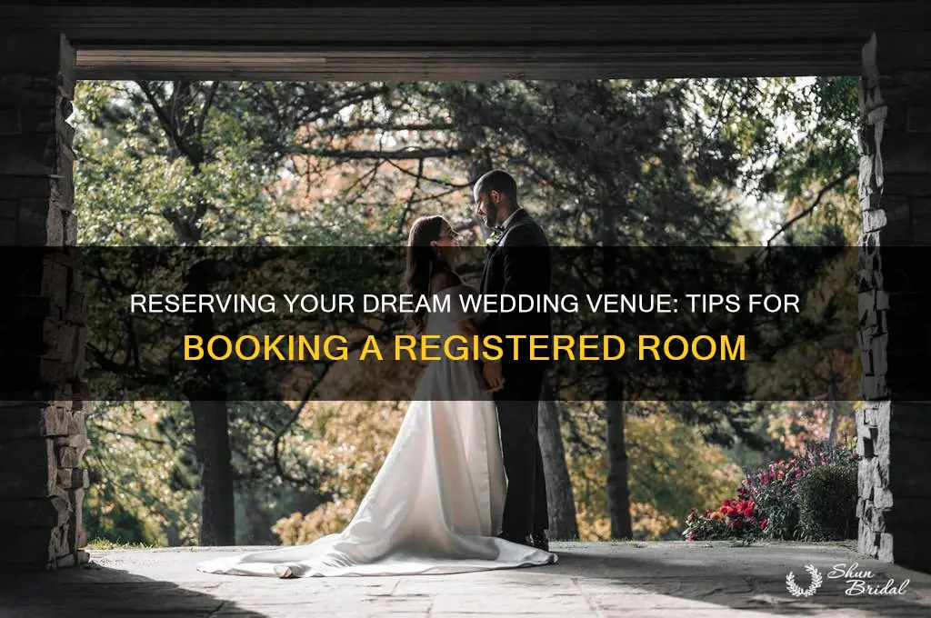 how to reserve a room already registered for wedding