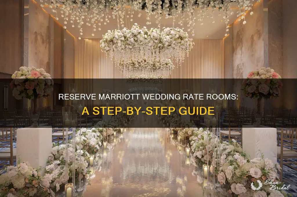 how to reserve a room under a wedding rate marriot