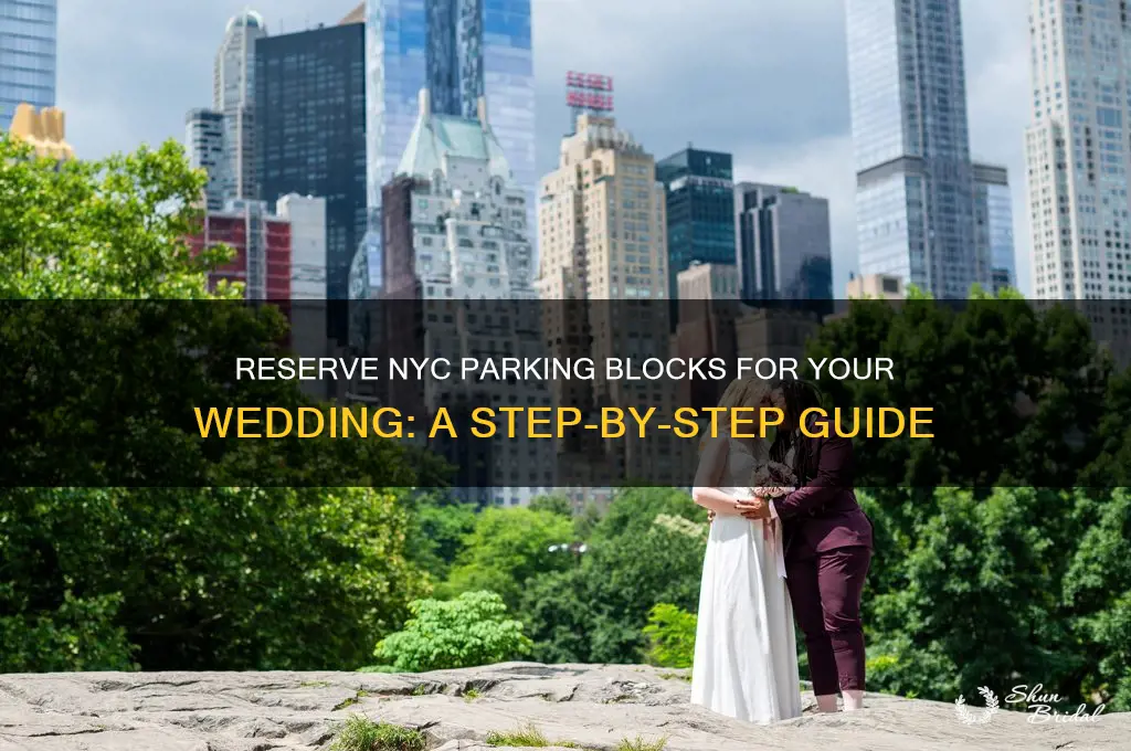 how to reserve nyc parking blocks for your wedding