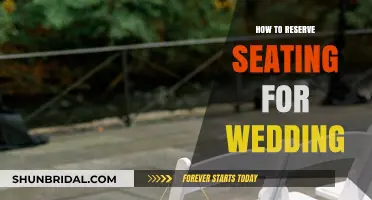 Effortless Wedding Seating: A Step-by-Step Guide to Reserve Seats