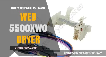 Resetting Your Whirlpool Model WED5500XW0 Dryer: A Step-by-Step Guide