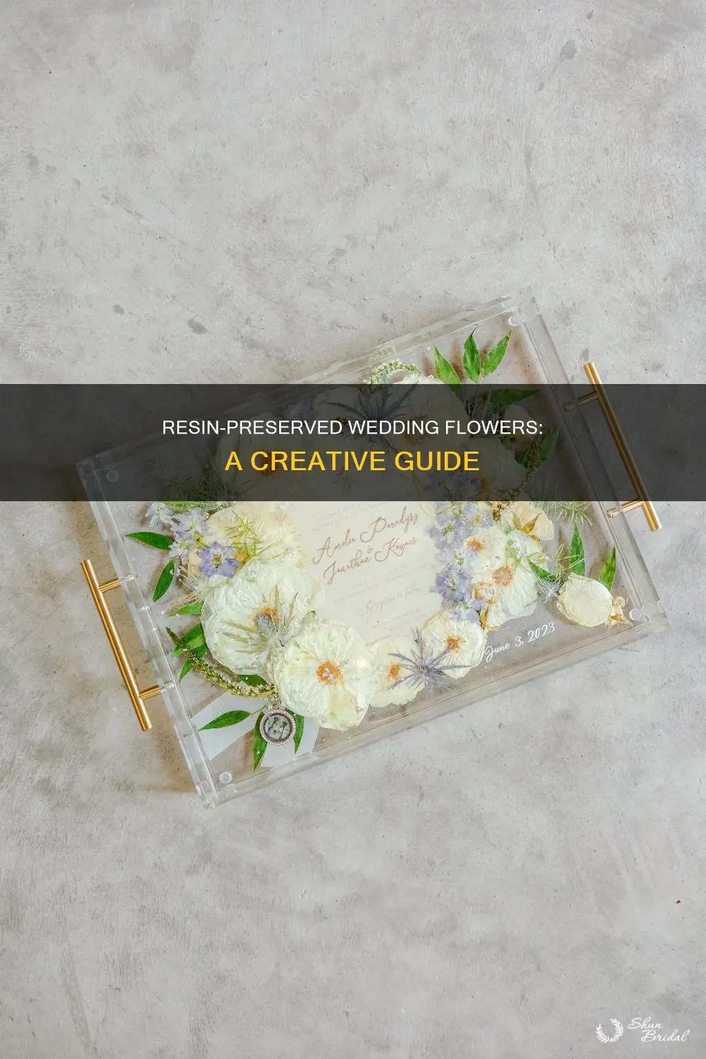 how to resin wedding flowers