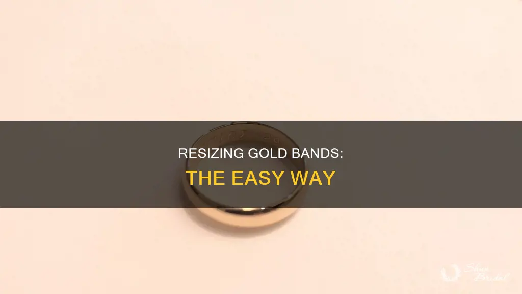 how to resize wide gold wedding band