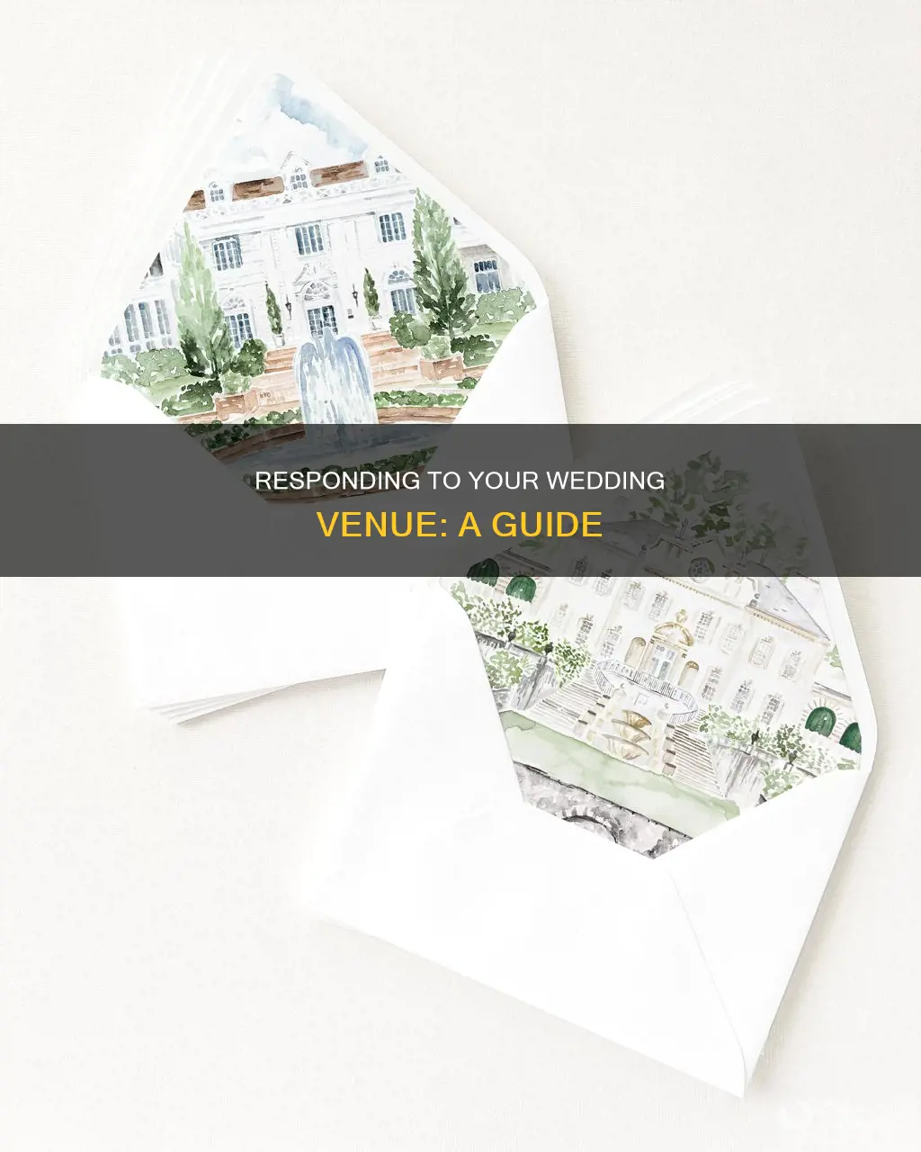 how to respond back to wedding venue