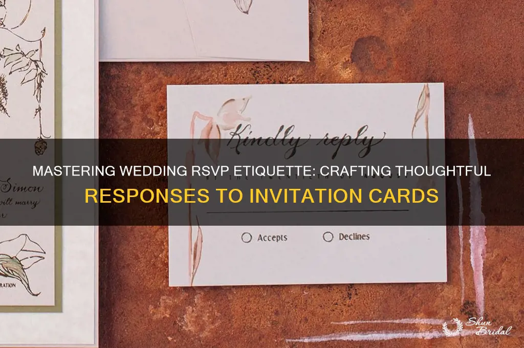 how to respond rsvp wedding cards