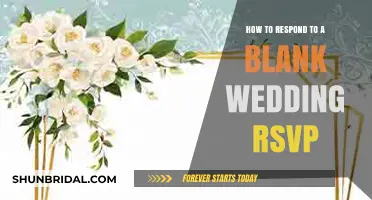 Responding to Blank Wedding RSVPs: A Guide