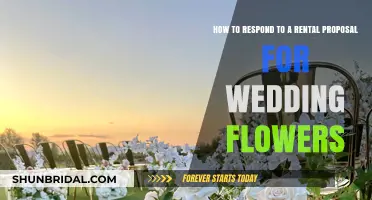 Responding to Rental Proposals: Wedding Flowers