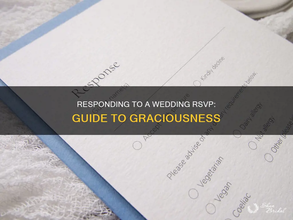 how to respond to a rsvp wedding reception