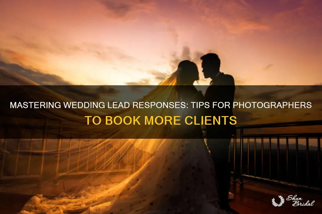 how to respond to a wedding lead